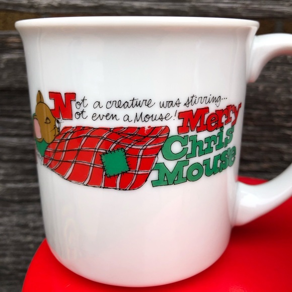 Christmas Vintage Mouse lot Xmas mice decor ornament 90s 80s a 7pc mixed lot β€οΈπ - Picture 4 of 12